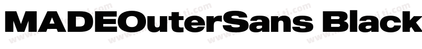 MADEOuterSans Black字体转换